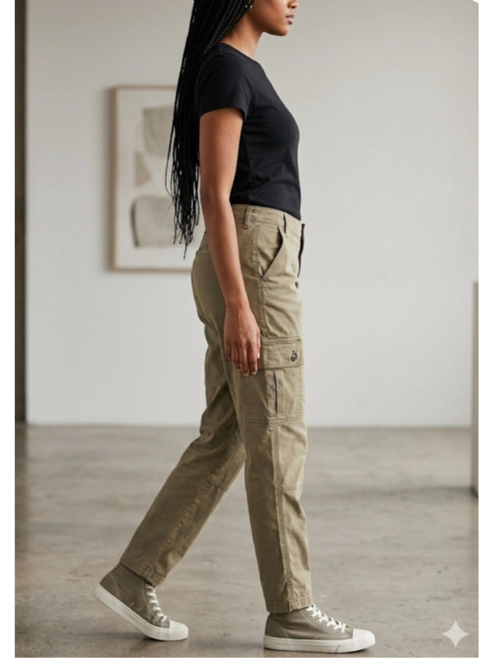 ASOS DESIGN Olive Green Cargo Joggers W29